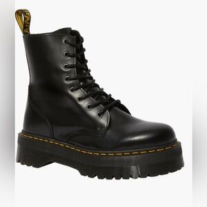 Dr. Martens Black Leather Combat Boots